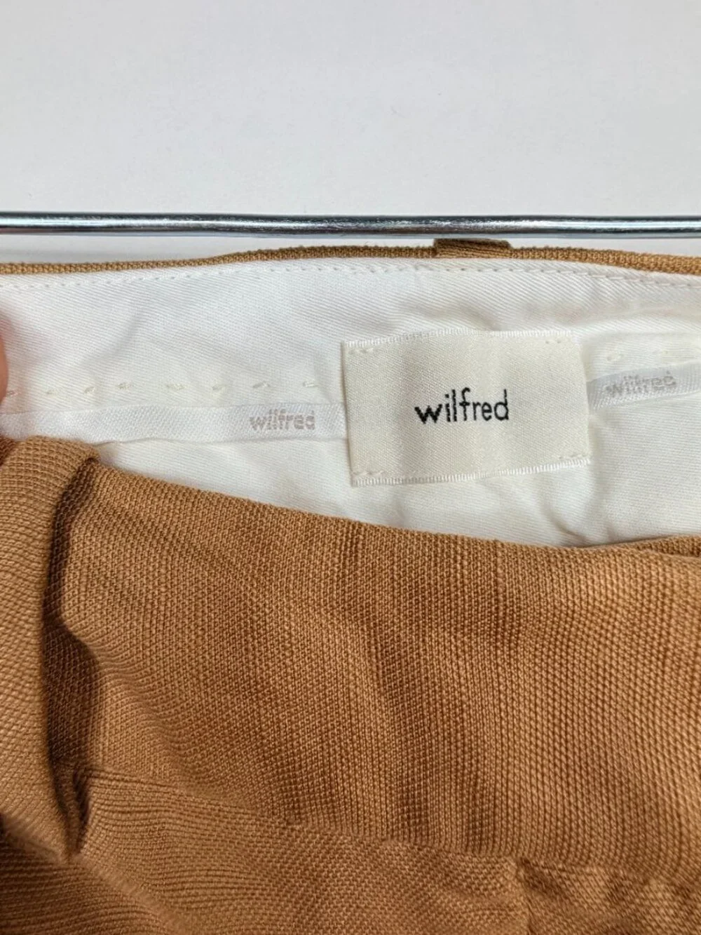 Wilfred Author Linen Pant Wide-leg Linen Sandy Beige 8 #A3837
